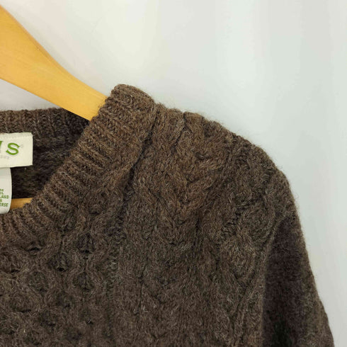 オービス ORVIS 90-00s アイルランド製 ウール フィッシャーマン ニット メンズ import:XL