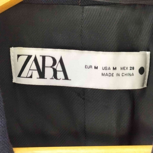 ザラ ZARA チェック柄 ダブルブレストテーラード レディース import:M