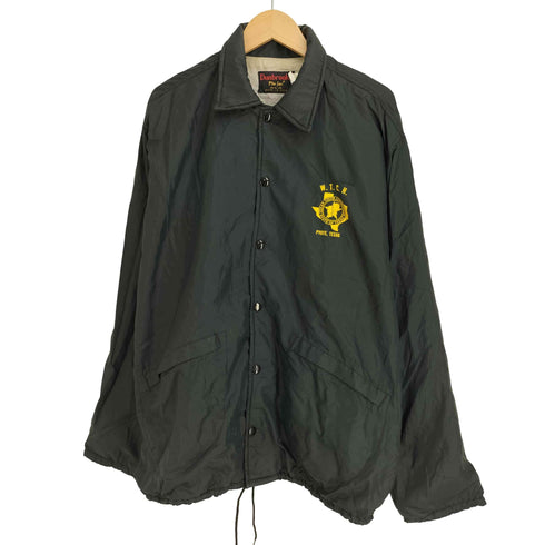 ダンブルック Dunbrooke 70-80S USA製 W.T.C.H. プリント ナイロン コーチジャケット メンズ import:L