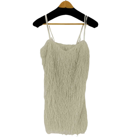 ザラ ZARA メタリックヤーンフリンジワンピース レディース import:S