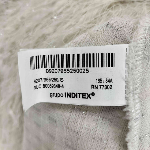 ザラ ZARA メタリックヤーンフリンジワンピース レディース import:S