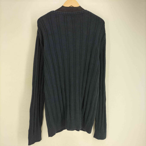 ノーティカ NAUTICA ワンポイント刺繍 コットン ケーブルニット メンズ import:XL