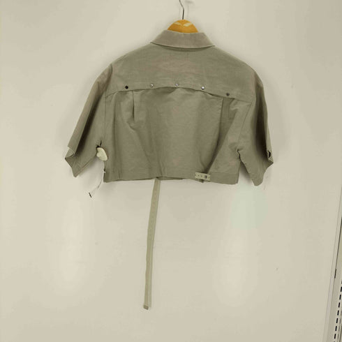 メゾンスペシャル MAISON SPECIAL 22SS アセテートリネンボレロシャツ レディース FREE