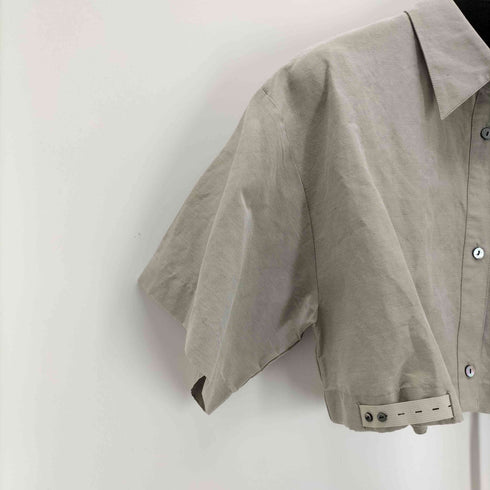 メゾンスペシャル MAISON SPECIAL 22SS アセテートリネンボレロシャツ レディース FREE