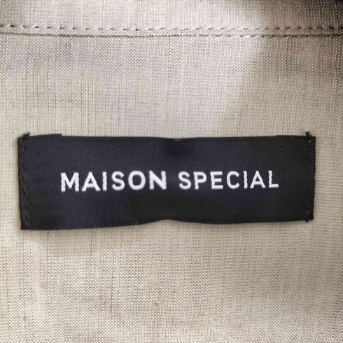 メゾンスペシャル MAISON SPECIAL 22SS アセテートリネンボレロシャツ レディース FREE