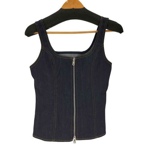 ザラ ZARA ジッパーデニムトップス レディース import:XS