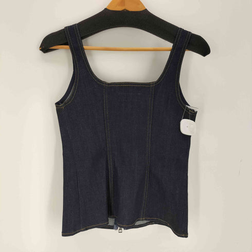 ザラ ZARA ジッパーデニムトップス レディース import:XS