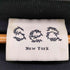 シーニューヨーク sea new york レザー切替カットオフラグランカットソー レディース
