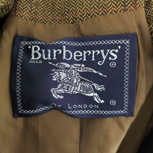 バーバリーズ BURBERRYS USA製 1B ツイード ジャケット スカート スーツ セットアップ レディース ジャケット10 スカート12