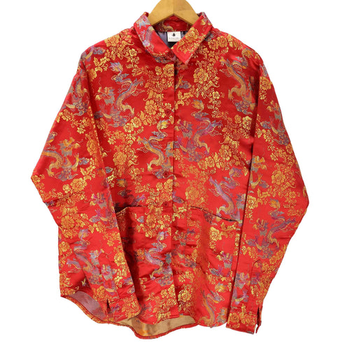 ゆびが1ぽん L/S チャイナ シャツ レディース F