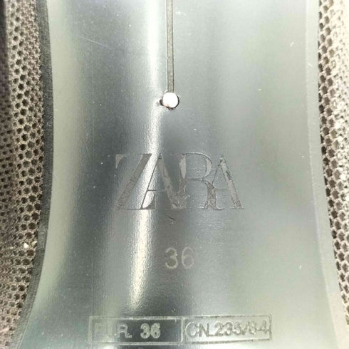 ザラ ZARA メッシュロングブーツ レディース 36