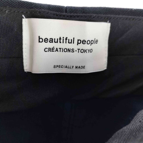 ビューティフルピープル beautiful people 21SS selvedge logo chino side vents skirt セルビッジ ロゴ チノ サイドベンツ スカート レディース JPN:36