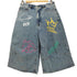 ロデオクラウンズ RODEO CROWNS 25SS ラクガキ バミューダ デニム パンツ レディース JPN:M