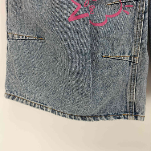 ロデオクラウンズ RODEO CROWNS 25SS ラクガキ バミューダ デニム パンツ レディース JPN:M