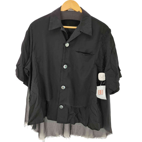 アンダーカバー UNDERCOVER 24SS レイヤード オープンカラー シャツ レディース JPN:1