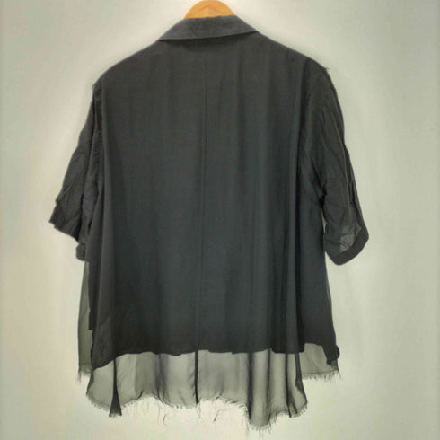 アンダーカバー UNDERCOVER 24SS レイヤード オープンカラー シャツ レディース JPN:1
