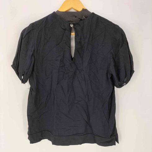 ヴィヴィアンウエストウッドレッドレーベル Vivienne Westwood RED LABEL 00S オリゾンティ タグ レーヨン S/S 開襟 ブラウス レディース 2