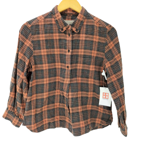 マーガレットハウエル MARGARET HOWELL チェック ハーフボタン L/S ブラウス レディース JPN:2