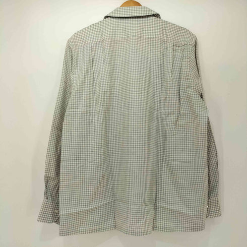 フェアファクス FAIRFAX チェック柄 ロングスリーブオープンカラーシャツ メンズ import:M