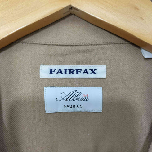 フェアファクス FAIRFAX Albini ロングスリーブ オープンカラーシャツ メンズ import:M