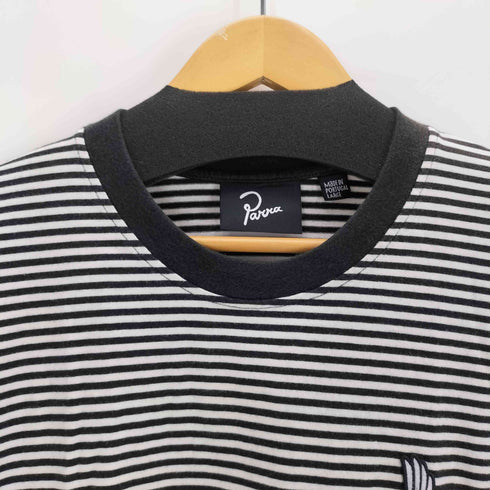 BY PARRA ワンポイントワッペンS/Sボーダーカットソー レディース JPN:L