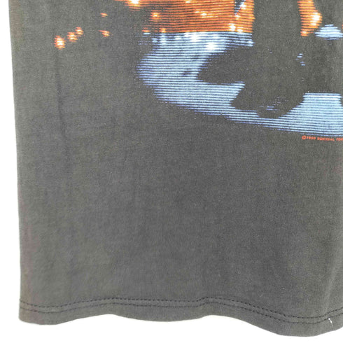 90s Hanesボディ USA製 一枚タグ シングルステッチ TOURING ツアー バンド プリントTシャツ メンズ import:M