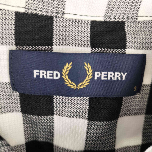 フレッドペリー FRED PERRY ギンガムチェック S/S カーゴ シャツ メンズ import:S