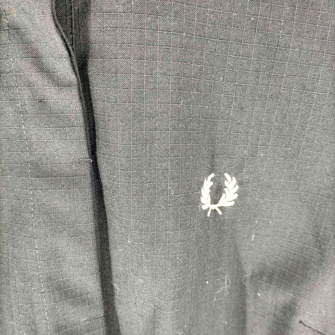 フレッドペリー FRED PERRY 20AW シャドウチェック ハーフボタン プルオーバー シャツ ワンピース メンズ UK 8