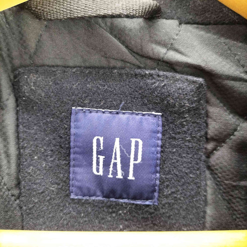 ギャップ Gap 00S 紺タグ OLD 裏地キルティング 中綿 ジップアップ ウール スイングトップ ブルゾン ビッグサイズ メンズ import:XL