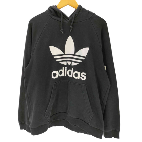 アディダス adidas トレフォイル センター ロゴ プルオーバー フーディー パーカー メンズ import:L