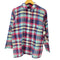 ラルフローレン RALPH LAUREN リネン マドラスチェック マルチカラー L/S シャツ レディース import:L
