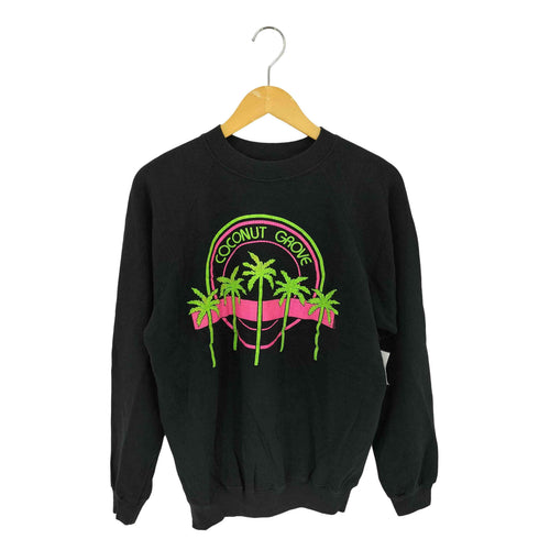 ヘインズ Hanes 80s USA製 ハワイプリント クルーネックスウェット メンズ import:L