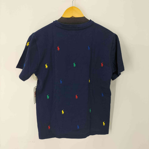 ポロラルフローレン POLO RALPH LAUREN 鹿の子 ポニー刺繍柄 半袖Tシャツ レディース L 14-16
