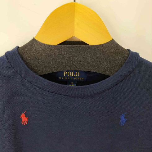 ポロラルフローレン POLO RALPH LAUREN 鹿の子 ポニー刺繍柄 半袖Tシャツ レディース L 14-16