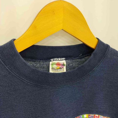 フルーツオブザルーム FRUIT OF THE LOOM 90-00s USA製 フロントロゴ刺繍 スウェット メンズ import:M