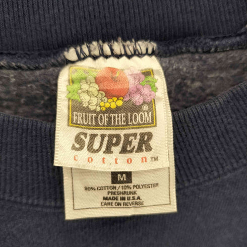 フルーツオブザルーム FRUIT OF THE LOOM 90-00s USA製 フロントロゴ刺繍 スウェット メンズ import:M