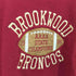 ラッセルアスレチック RUSSELL ATHLETIC 90s USA製 BROOKWOOD BRONCOS ロゴ刺繍 スウェット メンズ import:XL