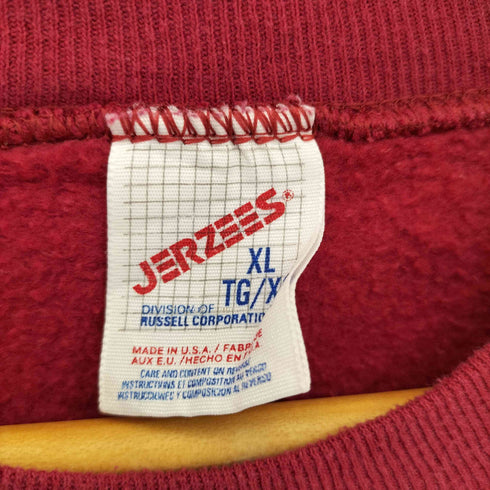 ジャージーズ JERZEES 90s USA製 ALABAMAプリント クルーネックスウェット メンズ import:XL