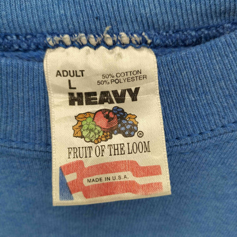 フルーツオブザルーム FRUIT OF THE LOOM 80-90s USA製 RAIDERSR プリントロゴ スウェット メンズ import:L