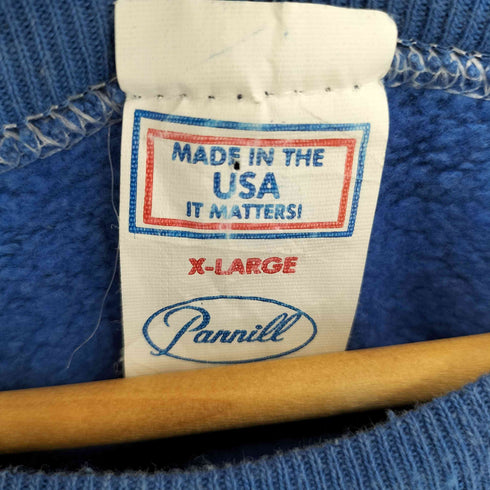 パニール Pannill 70-80s USA製 プリントロゴ クルーネックスウェット メンズ import:XL