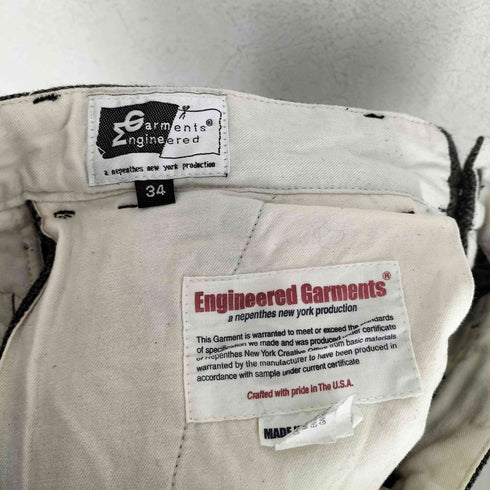 エンジニアードガーメンツ Engineered Garments ヘリンボーンウールパンツ メンズ 34