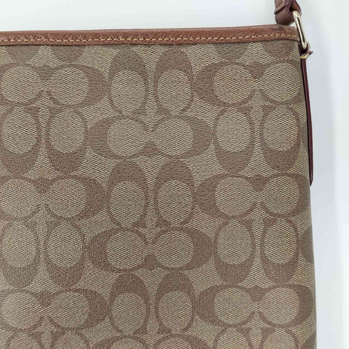 コーチ COACH PVC 馬車 ロゴ チャーム付 シグネチャー ショルダー バッグ レディース