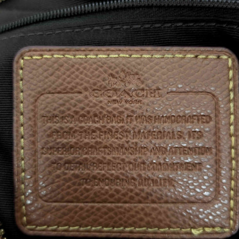 コーチ COACH PVC 馬車 ロゴ チャーム付 シグネチャー ショルダー バッグ レディース
