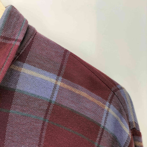 ポロバイラルフローレン Polo by RALPH LAUREN 90S マドラスチェック ハーフジップ プルオーバー シャツ 裾ポニー 刺繍 メンズ import:L