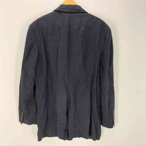 ポロバイラルフローレン Polo by RALPH LAUREN 裏地背抜き 3B リネン テーラード ジャケット メンズ LL