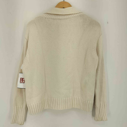 ザラ ZARA フロントポケット ワイドカラー フロントポケットニット レディース import:S