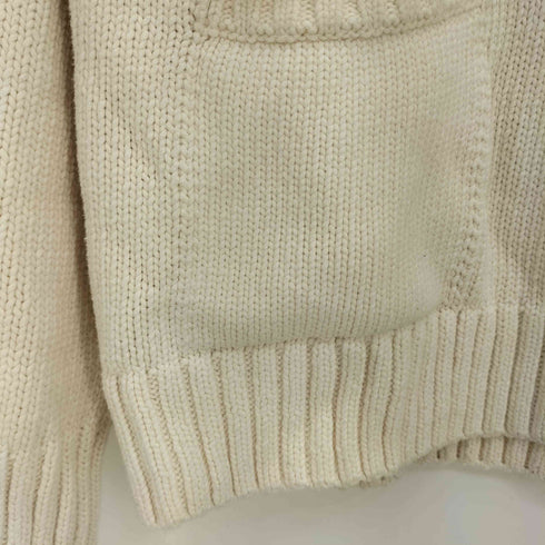 ザラ ZARA フロントポケット ワイドカラー フロントポケットニット レディース import:S
