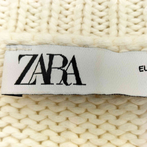 ザラ ZARA フロントポケット ワイドカラー フロントポケットニット レディース import:S