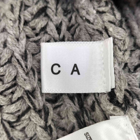 ESICA ケーブル編み Vネック ニットベスト レディース FREE