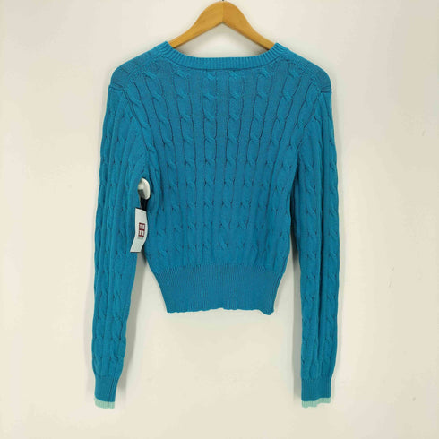 スローブイエナ SLOBE IENA 25SS ケーブルショートニット レディース